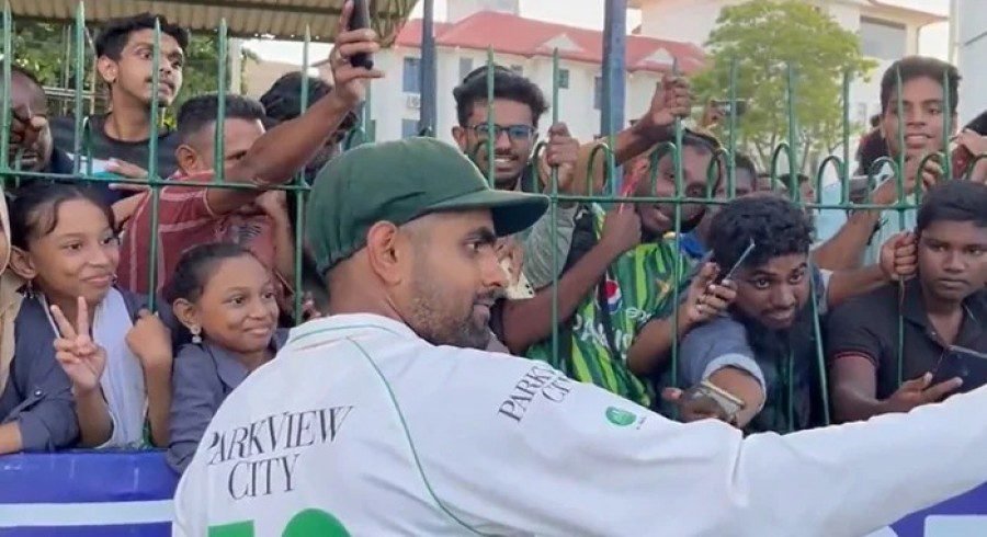 Babar Azam with Fans