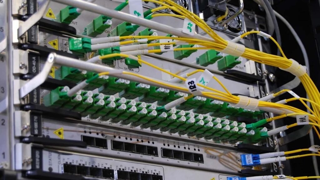 Wire of an internet server, High-speed internet in Japan.