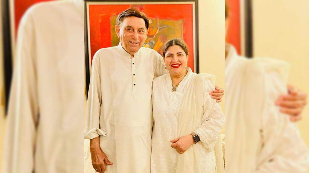 Shagufta Ejaz and her husband, Yahya Siddiqui, smiling together. Shagufta Ejaz’s husband, Yahya Siddiqui, is a significant figure in her life and their shared moments are cherished.