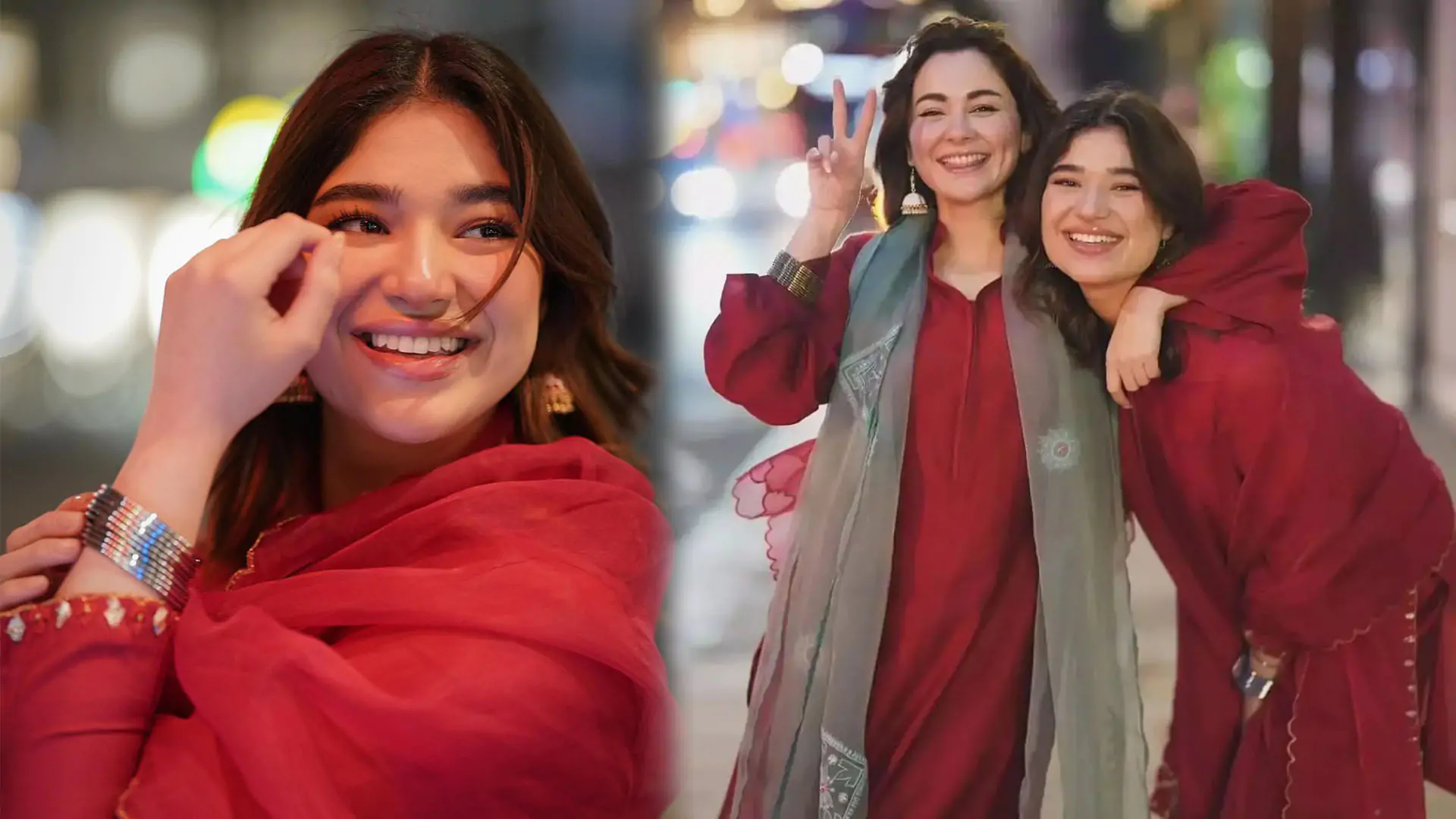 Hania Aamir and Eesha Aamir