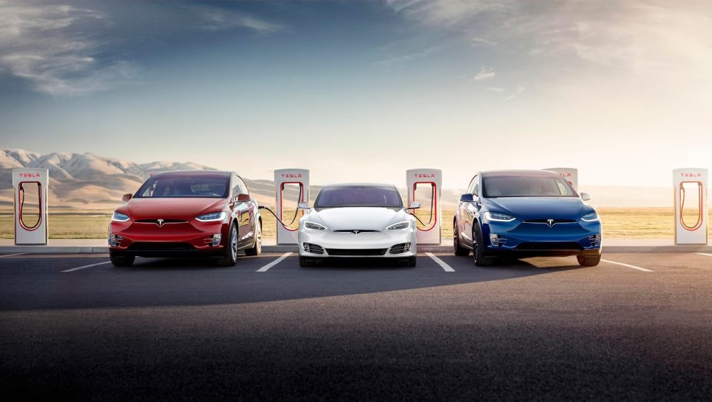Teslas Electric Car Model S Model 3 Model X