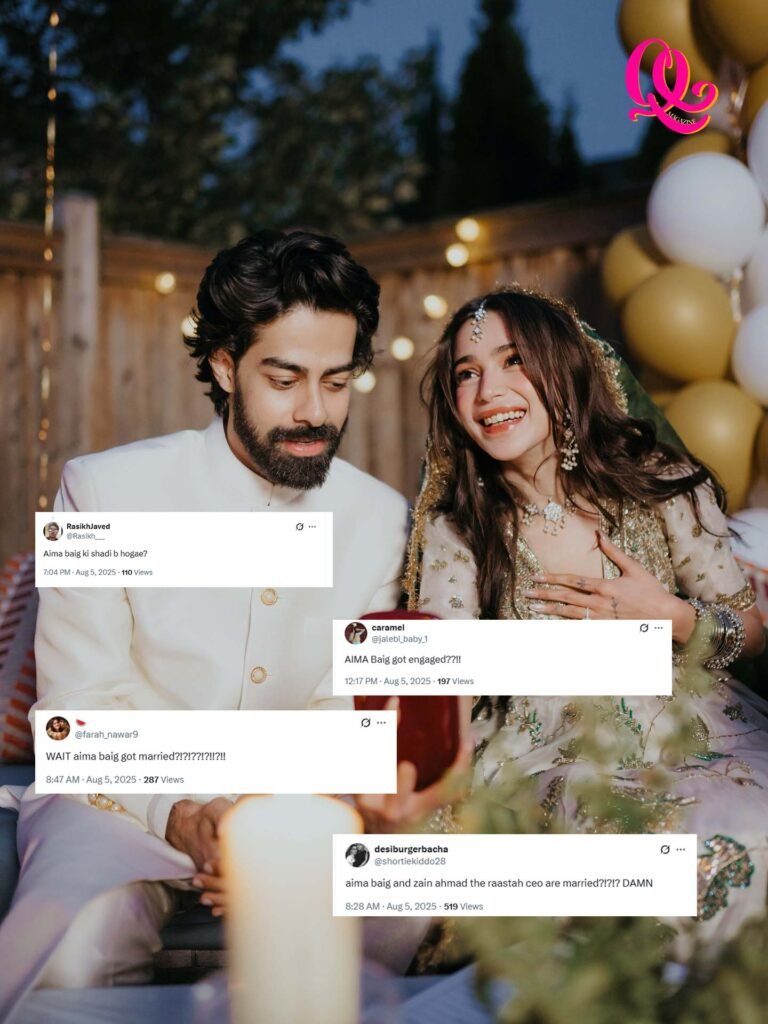 Aia Baig and Zain Ahmed wedding fan reaction