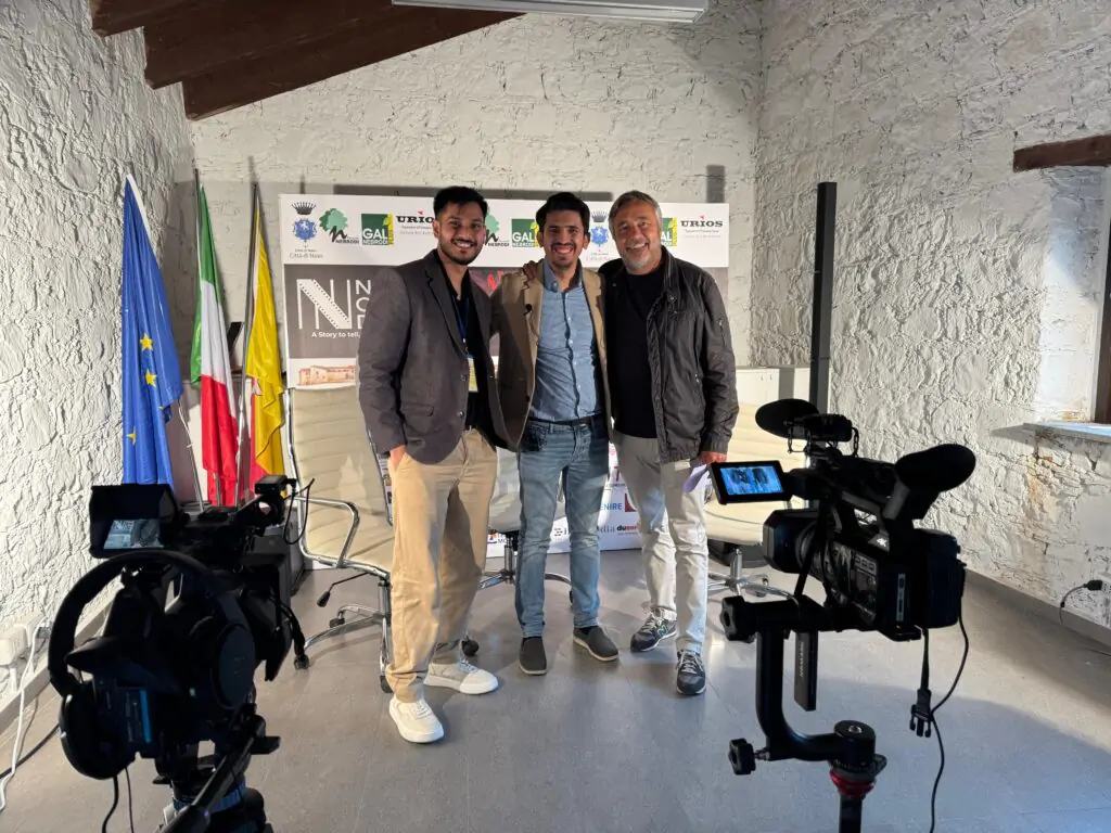 Chasing Gold at Tasveer: The Definitive Suhail Ahmed and Sheryar Ali Interview on the Oscar-Qualifying Circuit 6 Suhail Ahmed, Sheryar Ali, and Antonio Puglisi at festival nebrodi cinema doc