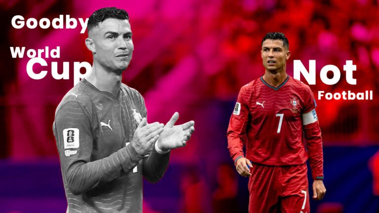 Ronaldo Good bye to world cup not foot ball