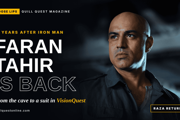 Faran Tahir VisionQuest Return Ditches the Cave for a Suit Faran Tahir VisionQuest
