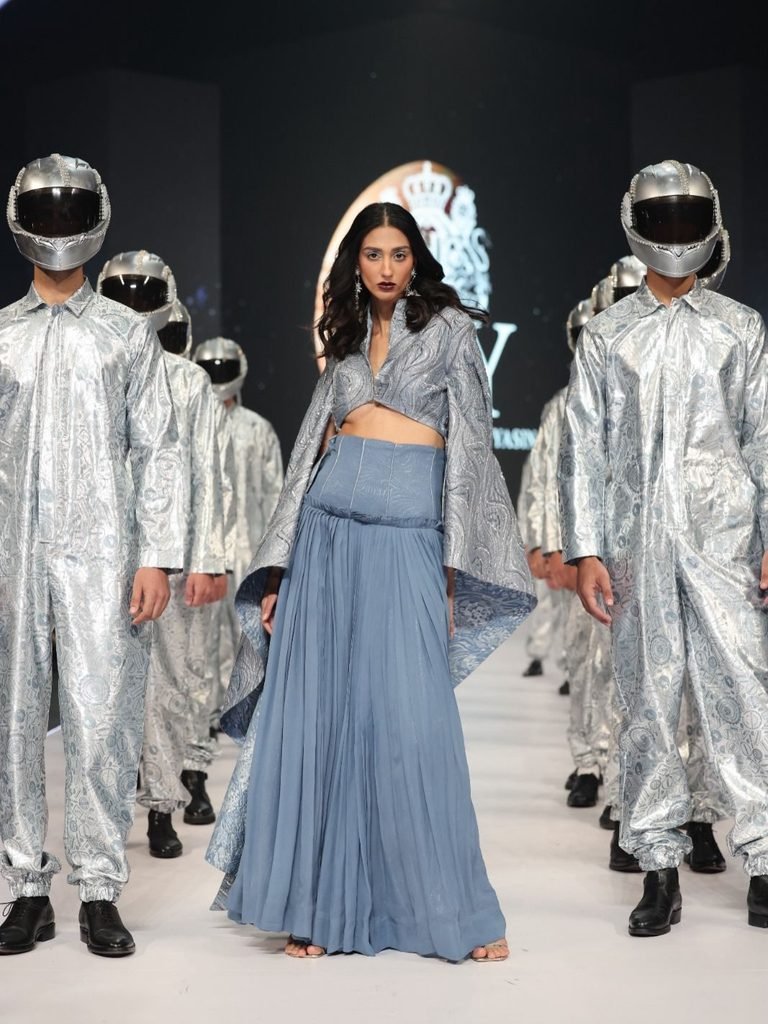 LAAM Fashion Week Season 2 Proved Celebs Aren't the Story 9 HSY Venus metallic luxury pret look at the LAAM Fashion Week 2026 finale.