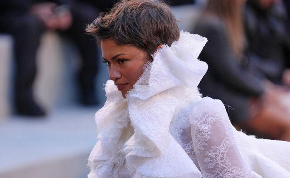 Zendaya at the Paris fashion week finale
