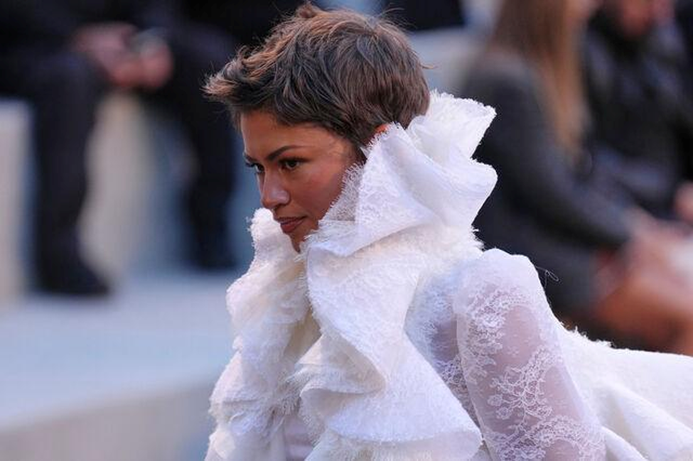 Zendaya at the Paris fashion week finale